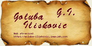 Goluba Ilišković vizit kartica